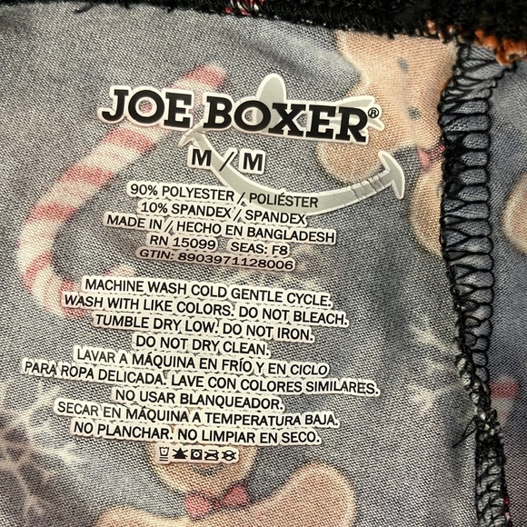(3 for $15) Soft Stretchy Joe Boxer Gingerbread Leggings - Picture 3 of 3